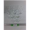 (8) Glass Wine Glasses