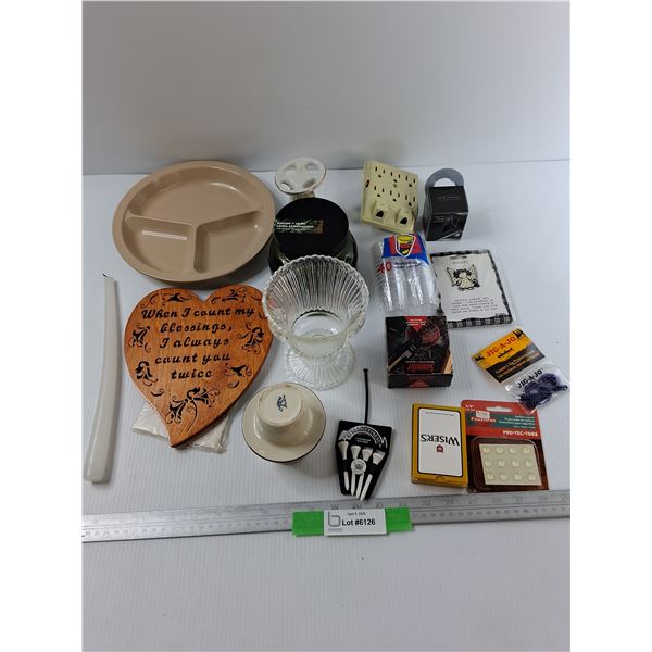 Lot Of various Items, Home Wall Decor, Plastic Plate, Misc