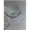 Image 3 : Glass Punch Bowl w/Spoon & (12) Cups