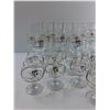 Image 2 : (30) Various Sized Vintage Olympic Wine Glasses- Tallest Is 8.5"Tall