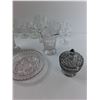Image 3 : Lot Of Various Glassware/ Dishes, Wine Glasses, Candy Dishes, Misc