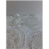 Image 3 : (6) Various Sized Glass Bowls/ Plates- Largest Is 9" Diameter