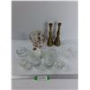 Image 1 : Lot Of various Glassware/ Decor, Candle Holders, Candy dishes, Misc