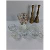 Image 2 : Lot Of various Glassware/ Decor, Candle Holders, Candy dishes, Misc