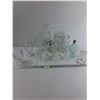 Image 1 : Various Glassware Pieces, Pitchers, Vases, Cream & Suger, Misc
