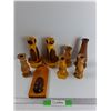 Image 1 : Lot Of Different Sized Wooden Candle Holders