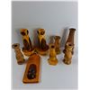 Image 2 : Lot Of Different Sized Wooden Candle Holders