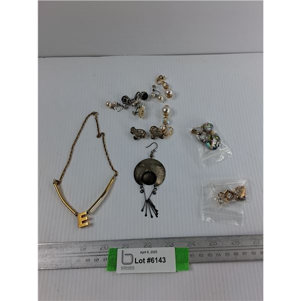 Jewelry Lot, Earings, Necklace, Misc