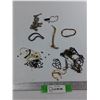 Image 1 : Jewelry Lot, Bracelets, Necklaces, Misc- One Engraved "18K Mexico"