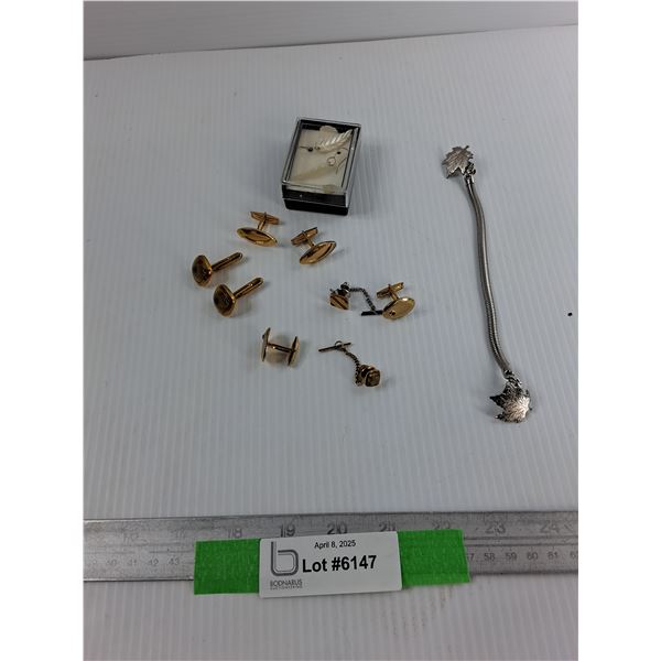 Jewelry Lot, cufflinks, Earings, Misc