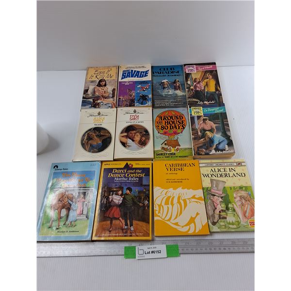 (12) Various  Chapter Books, The Horse That came To Breakfast, Alice In Wounderland, Misc