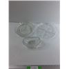Image 1 : (3) Crystal Dishes, (2) Trays & (1) Candy Dish