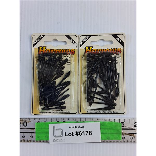New Harrows Softips for Darts - Total 60 pcs