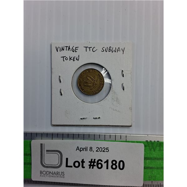 Vintage TTC Subway Token