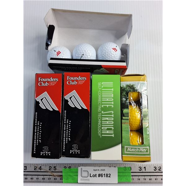 (3) Sets of New Golf Balls