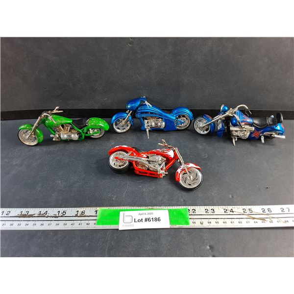 Lot of Four 1:18 Motorcycles
