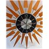 Image 2 : Teak Sunburst Clock