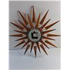 Image 3 : Teak Sunburst Clock