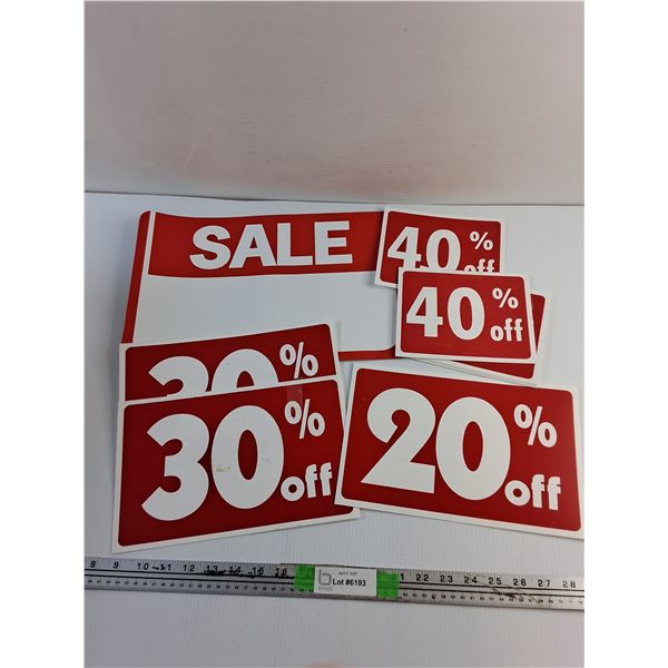 Sale and Discount Signs