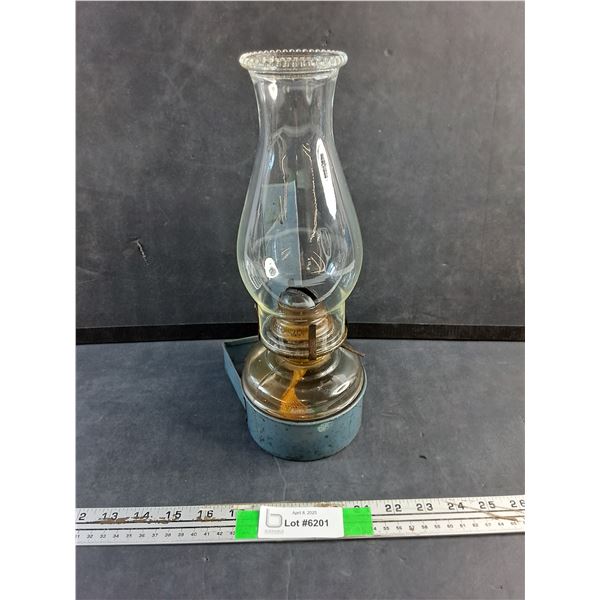 Antique Queen Mary Wall Mount Oil Lamp