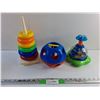 Image 1 : Kids Toy Ball, Bright Starts and Vintage Fisher Price Rock a Stack Toys