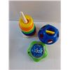 Image 4 : Kids Toy Ball, Bright Starts and Vintage Fisher Price Rock a Stack Toys
