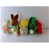 Image 2 : (5) Animal Stuffies -Bunnies, Duck Up to 11.5" Tall