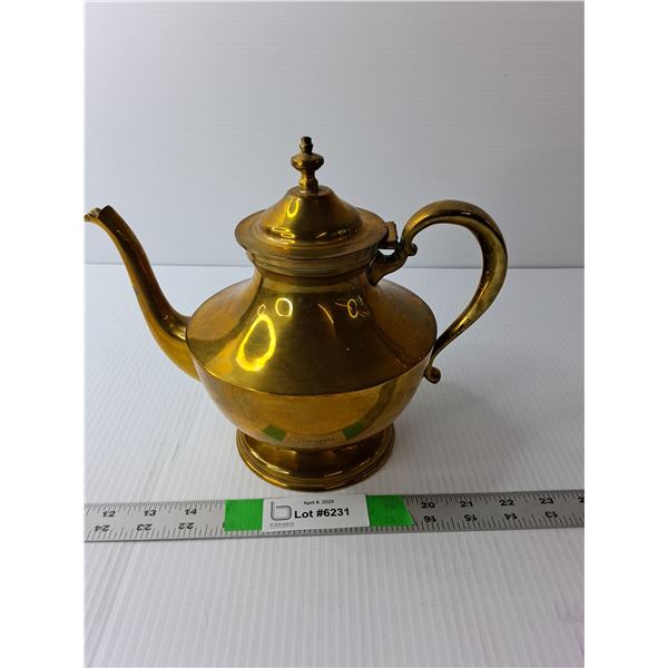 Brass Teapot 9" Tall