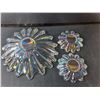 Image 2 : (3) Irridescent Glass Trays Up to 11.5"
