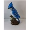 Image 2 : BlueJay Ornament 11" Tall, (2) Glass Vases & Tray