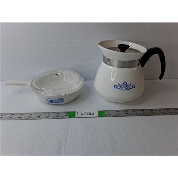 Corningware Teapot, Amana Skillet
