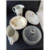 Image 2 : Dishes Lot- Decorative Trays, Creamers, Misc.