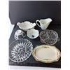 Image 3 : Dishes Lot- Decorative Trays, Creamers, Misc.