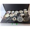 Image 1 : Dishes Lot- Teacups & Plates, Glass Trinket Dish, Misc.