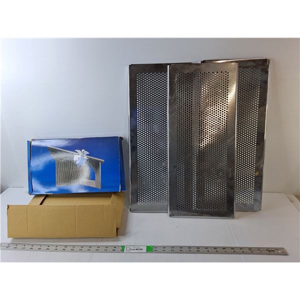 (3) Register Vent Covers 21.5" Long x 9.5" Tall , Avon Wood Stable Decoration