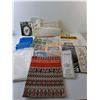Image 2 : Sewing/ Crocheting/Cross Stitch Lot- Books, Magnifying Glass, Needles, Misc.