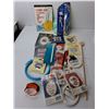 Image 3 : Sewing/ Crocheting/Cross Stitch Lot- Books, Magnifying Glass, Needles, Misc.