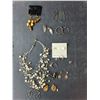 Image 2 : Jewelry Lot- (9) Pairs of Earrings, (2) Necklaces