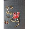 Image 2 : Jewelry Lot- (2) Necklaces, (4) Sets of Earrings, (3) Bracelets