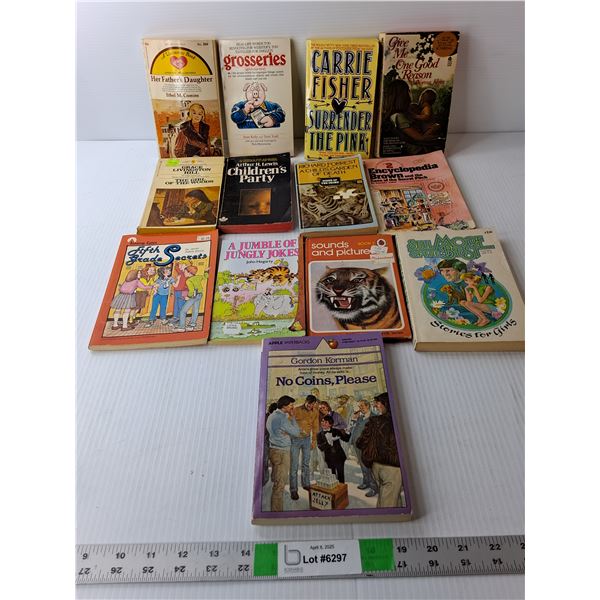 (13) Adult/Teen Books- Surrender the Pink, Grosseries, Children's Party, Misc.