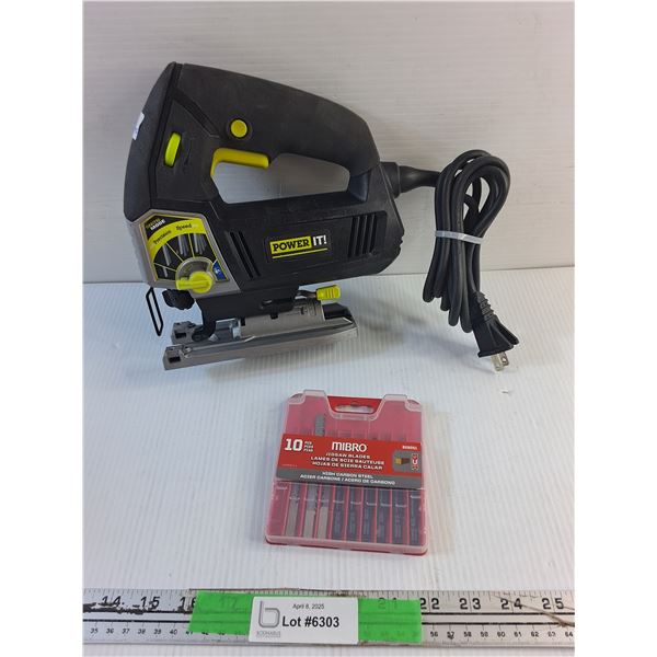 Power It Electric Jig Saw and Jig Saw Blades