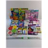 Image 1 : Modeling Dough, Activity Books, Water Bottle, Toddler's Socks and Bikini, Crayons and Misc