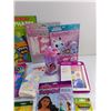 Image 3 : Modeling Dough, Activity Books, Water Bottle, Toddler's Socks and Bikini, Crayons and Misc