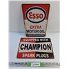 Image 1 : Champion and Esso Wall Hanging Signs