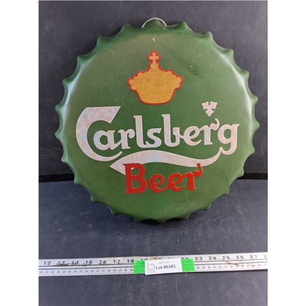 Carlsberg Beer Bottle Cap Sign