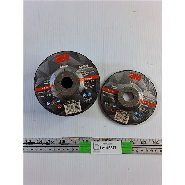 (10) 3M 5" Grinding Wheels