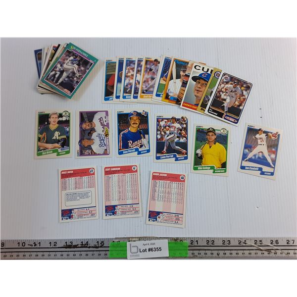 Fleer 90 and Score 91 Trading Baseball Cards