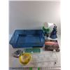 Image 1 : Ash Tray, 300 pc Puzzle, Air Fresheners, Desk Lamp, Plastic Container, Ice Mold and Misc