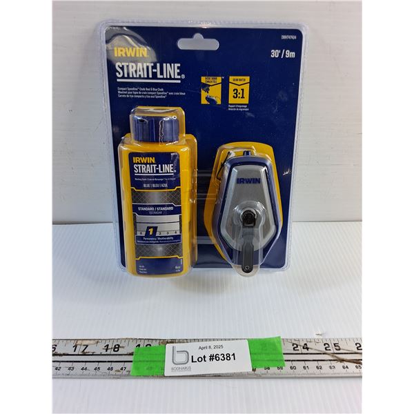 Irwin Strait Line Chalk Reel and Blue Chalk