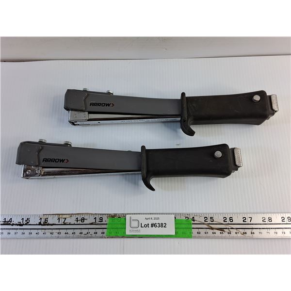 (2) Arrow Roofing Staplers